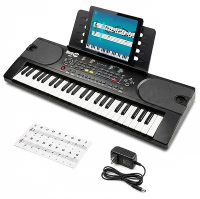 Productafbeelding van 49 Toetsenbord Piano met bladmuziekstandaard, zwart