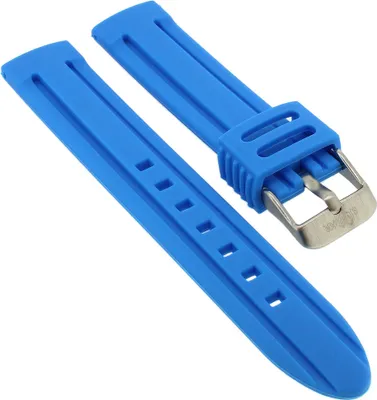 Produktbild von s. Oliver ► Uhrenarmband 18mm blau Silikon ► SO-2057-PQ