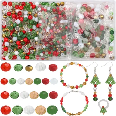 1000 facettierte Kristallperlen 4/6/8 mm für DIY-Schmuck