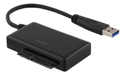 Obrázek produktu pro Deltaco USB3-SATA6G2, USB Typ-A, SATA, Černá, Čína, JMS567, 6 Gbit/s