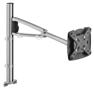 Produktbild von Novus Monitorhalter MY twin arm 2.0 C mit Systemzwinge 1, silber