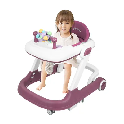 Produktbild von 2 in 1 Lauflernhilfe Babywalker Spiel- und Lauflernwagen Gehfrei Babywippe mit Musik,Spielecenter,Klappbar Laufhilfe babys ab 6 Monaten