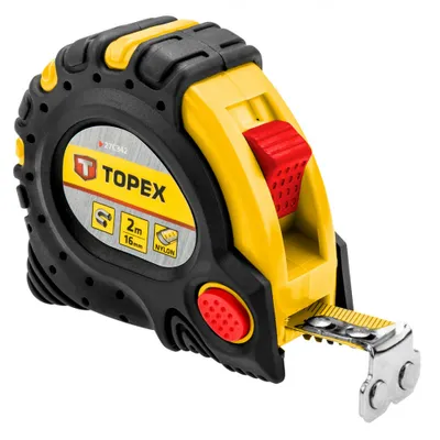 Produktbild von Topex 27C342 Stahlrollbandmaß 2 m x 16 mm, Magnet