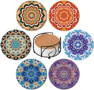 Immagine prodotto di Sottobicchieri - Set da 6 - 10,5 cm - Vetroceramica