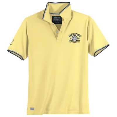 Produktbild von Redfield Poloshirt Übergröße hellgelb Beachvibes