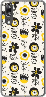 Produktbild von MuchoWow® Handyhülle Schutzhülle Hülle für Telefoonhoesje Huawei P20 Mädchen - Blumen - Muster - Mädchen - Kinder - Kinder Silikon Softcase Handy Hülle - Hardcover
