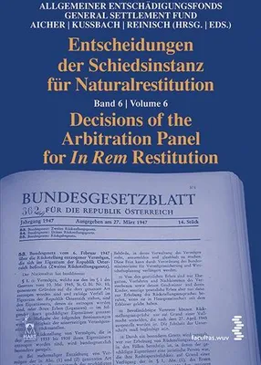 Produktbild von Entscheidungen der Schiedsinstanz für Naturalrestitution 06