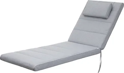 Produktbild von Bjird Liegenauflage Asche, 195x60x7 cm, wasserdicht, doppelseitig, passend für Gartenliege, Sonnenliege, Deckchair, aus Ekolen, Polyestervlies, Polyurethanschaum, 3,5 kg