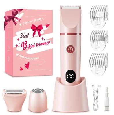Produktbild von 3-in-1 Intimrasierer für Frauen Elektrischer Rasierer Damen 3-in-1 Damenrasierer für den ganzen Körper