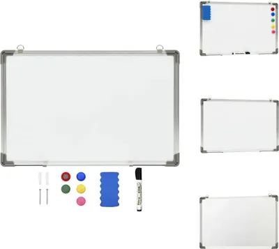 Produktbild von vidaXL Magnetisches Whiteboard Weiß 50 x 35 cm Stahl -  Whiteboards