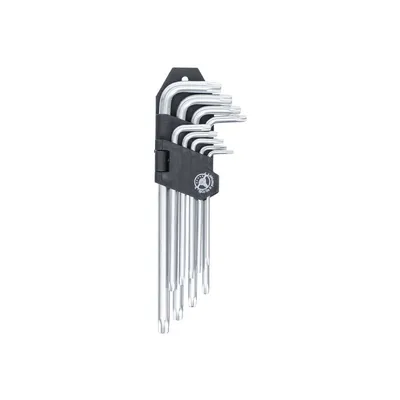 Produktbild von KRAFTMANN 816 T-Profil-Winkelschlüssel-Set T10 - T50, 9-tlg.