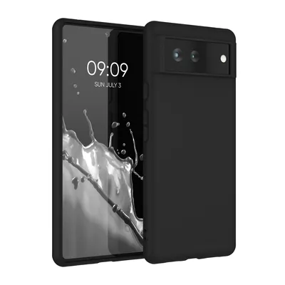 Obrázek produktu pro kwmobile kryt kompatibilní s pouzdrem Google Pixel 6 - měkké silikonové pouzdro TPU - kryt vhodný pro bezdrátové nabíjení - černý matný