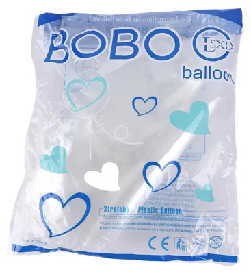 Obrázok produktu pre 10 kusov balónov Bobo so širokým otvorom, opakovane použiteľné, šetrné k životnému prostrediu, priehľadné, na svadby, narodeninové oslavy