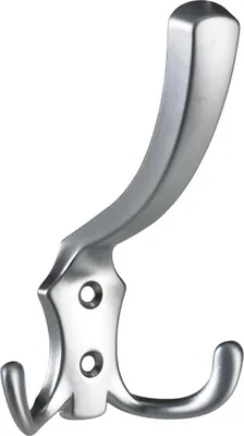 Produktbild von Hettich Hut- und Mantelhaken 12,5 x 7,7 x 7,5 cm Aluminium-Optik - 1 Stück