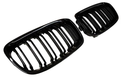 Kühlergrill Grill Schwarz Glanz DOPPELSTEG für BMW 1er F20 F21 ab 2011-12/2014 – Produktansicht
