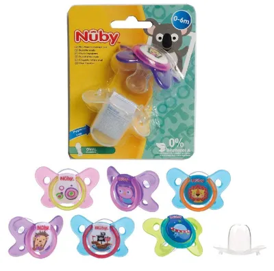 Immagine prodotto di Nuby ID5857SFS Succhietto classico per bambini multicolore
