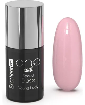 Productafbeelding van Uitstekende kwaliteit. PROFESSIONEEL | Sneldrogende basislaag "Young Lady" - 7g - Beige kleur - Zelfegaliserend - Langhoudend - UV-bescherming