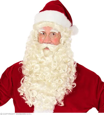 Immagine prodotto di Babbo Natale, parrucca di San Nicola con barba, baffi e sopracciglia