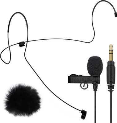 Produktbild von Rode Lavalier GO mit Lav Headset mitWindschutz