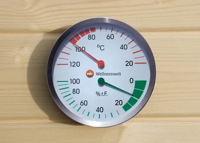 Obrázek produktu pro Saunová meteostanice Weka s vlhkoměrem a teploměrem
