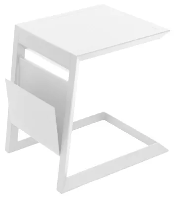 Produktbild von Aluminiumtisch mit Zeitungsständer ALLURE