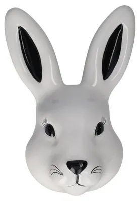 Produktbild von Gift Company Wildheads Wanddekoration Hase Weiß
