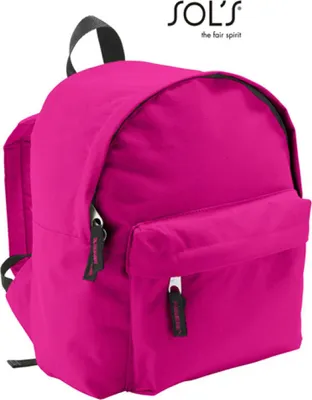 Produktbild von SOLs Bags 70101 | Kinder Rucksack Rider | 12 x 25 x 30 cm - Farbe: Fuchsia - Größe: 12 x 25 x 30 cm