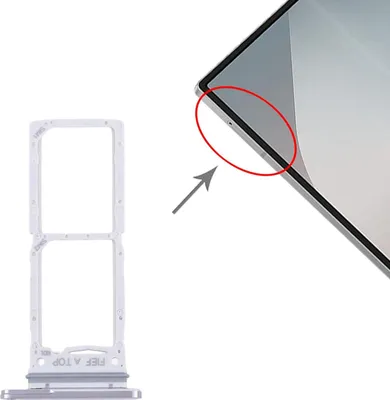 Immagine prodotto di Per Samsung Galaxy Z Fold6 SM-F956B Doppia scheda SIM supporto argento ricambio riparazione