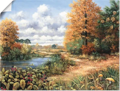 Produktbild von ARTland Poster Herbstzeit Größe: 80x60 cm