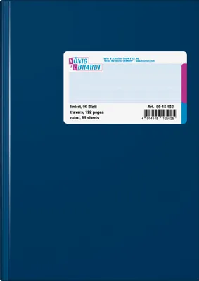 Produktbild von K&E Geschäftsbuch A5liniert 96 Blatt 8615152