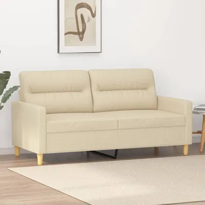 Productafbeelding van Maison Exclusive - Tweekapper sofa, crème kleur, 140 cm, gestoffeerd