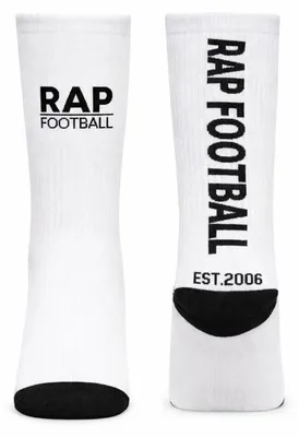 Obrázok produktu pre Ponožky Rap Football Basic Logo Socks White - 43–46