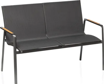 Produktbild von 2er Set Kettler Diamond 2er Bank Aluminium/Outdoorgewebe