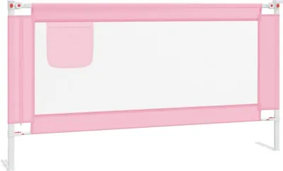 Produktbild von vidaXL Kleinkind-Bettschutzgitter Rosa 160x25 cm Stoff