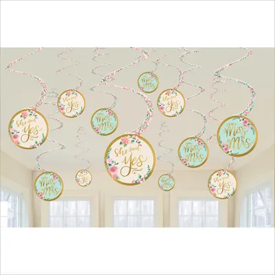 Produktbild von 12 Papier Deko Spiralen Swirls Mint To Be