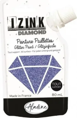 Imagen del producto de Pintura IZINK Diamond, color diamante, azul, 80 ml