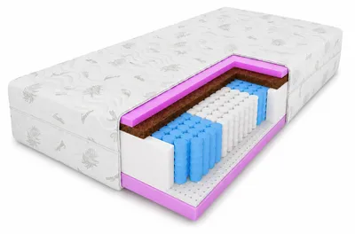 Produktbild von FURNILINE24 Taschenfederkernmatratze SELSEY 200x200 cm H3/H4, Aloe Vera, 26 cm