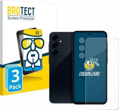 Produktbild von 3x BROTECT Schutzglas für Samsung Galaxy A35 5G (Display+Kamera) Schutzfolie Panzer Folie Glas Display Schutz klar