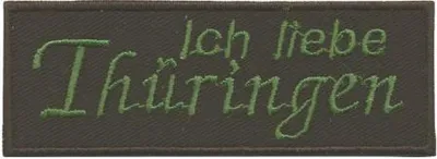 Produktbild von Aufnäher - Thüringen - 03126 Gr. ca. 8,5 x 3cm