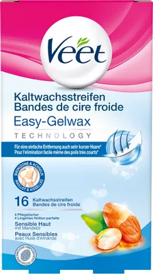 Produktbild von Veet Kaltwachsstreifen Bikini & Achseln sensible Haut 16 Stück