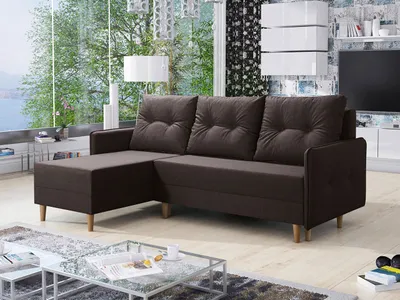 Produktbild von MIRJAN24 Ecksofa Fern, Eckouch mit Bettkasten und Schlaffunktion, Couchgarnitur, Wohnzimmer, Polsterecke vom Hersteller (Lux 13)