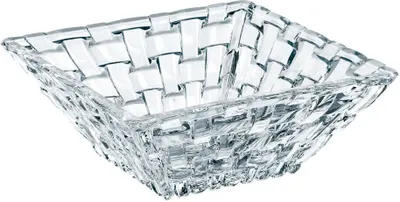 Produktbild von Nachtmann Vorteilsset 2 x  2 Glas/Stck Schale quadratisch 4326/12cm Bossa Nova  89694 und Geschenk + Spende