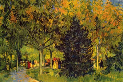 Zdjęcie produktu dla Vincent Van Gogh Art Print Obraz - Aleja w parku, 1888 (80 x 120 cm)