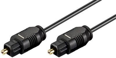 Produktbild von 200x Goobay 51218 Toslink-Kabel (2,2 mm), 3 m, Schwarz - Toslink-Stecker > Toslink-Stecker
