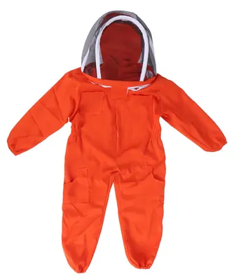 Produktbild von Einteiliger Imkeranzug mit Schleierhaube für Kinder, Schutzkleidung (Orange L)