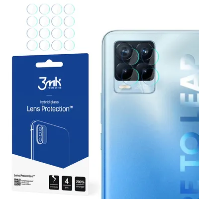 Produktbild von 3mk Hybridglas Lens Protection für Realme 8 Pro Kamera Objektiv Kameralinse 0,16mm 6H (4 Stück)