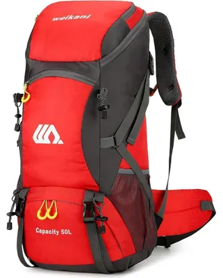 Image de Sac à dos de randonnée 50L Sac à dos de trekking Housse de pluie Sac à dos de camping Hommes Femmes