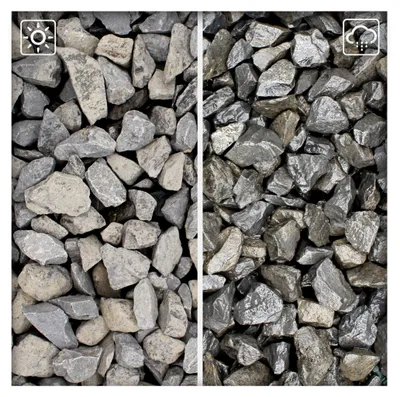 Produktbild von 25 kg Marmorsplitt Marmorkies Gartenkies Zierkies Edelsplitt 22/30 mm Ebano Schwarz