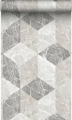Obrázok produktu pre Origin Wallcoverings tapeta 3D mramorový motív béžová a sivá 53 cm x 10,05 m