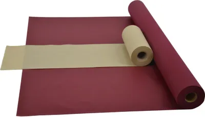 Produktbild von Sensalux Kombi-Set 1 Tischdeckenrolle 1m x 25m bordeaux + Tischläufer 30cm beige